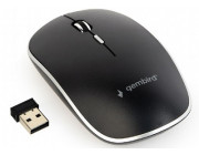 Gembird MUSW-4B-01, Wireless Optical Mouse, 2.4GHz, 4-button, 800/1200/1600dpi, Nano Reciver, USB, Black